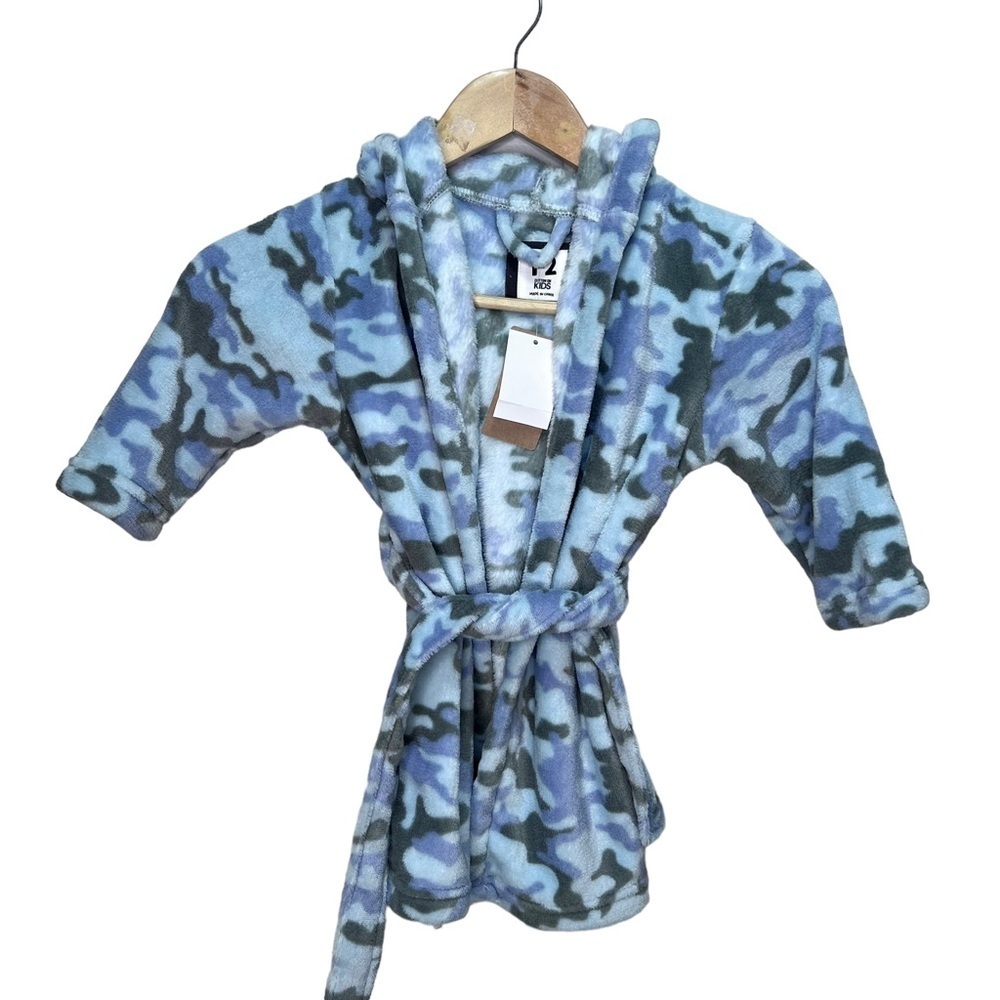 Cotton On Kids Dino Fleece Robe Size 1-2 - Picture 1 of 6